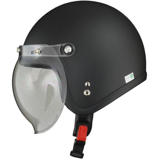 リード工業 MOUSSE H.MAT BLACK（ハーフマットブラック） シールド付きジェットヘルメット フリーサイズ（57-60cm未満）｜motostyle｜03