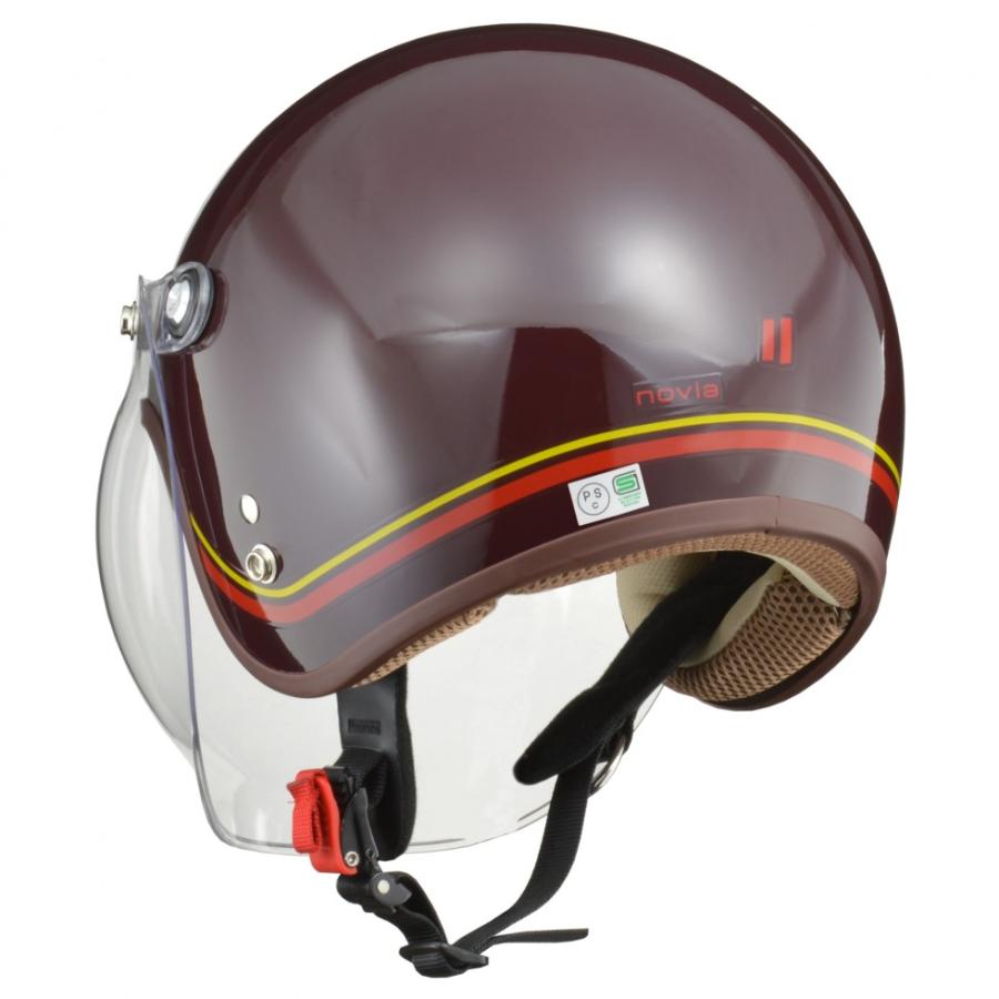 リード工業 ジェットヘルメットNOVIA リード工業 NOVIA ノービア バブルシールド付き ジェットヘルメット
