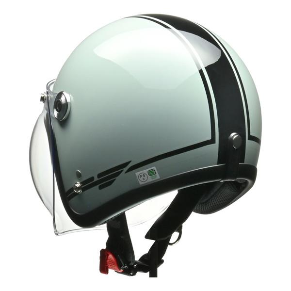 リード工業 x 山城 BC-10 バイク用 ジェット ヘルメット BARTON LIGHT BLUE フリー｜motostyle｜03