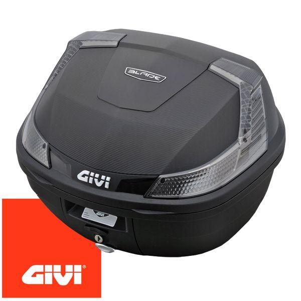 GIVI 78038 B37シリーズ テールボックス（トップケース） 37L 未塗装ブラック/スモークレンズ 汎用ベース付き