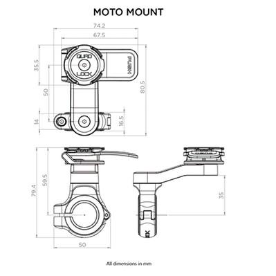 QUAD LOCK モーターサイクル ハンドルバーマウント V2 QLM-HBR_1