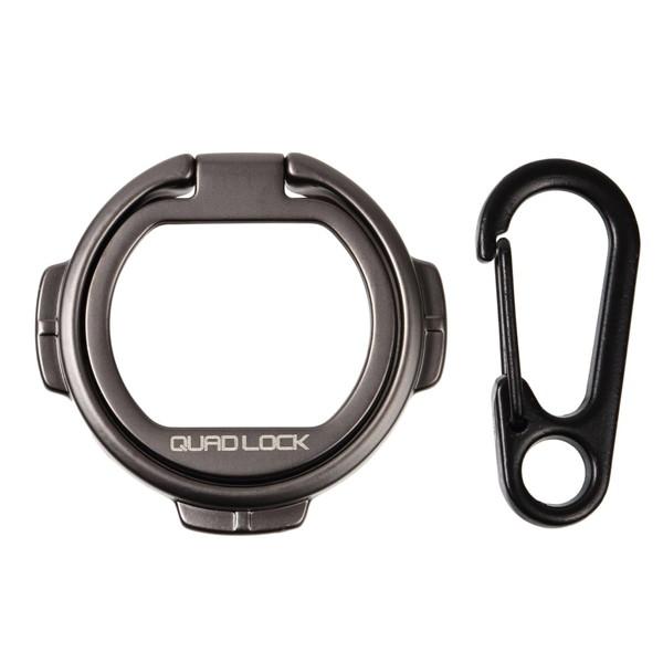 QUAD LOCK クアッドロックケース専用 スマートフォンリング + カラビナ