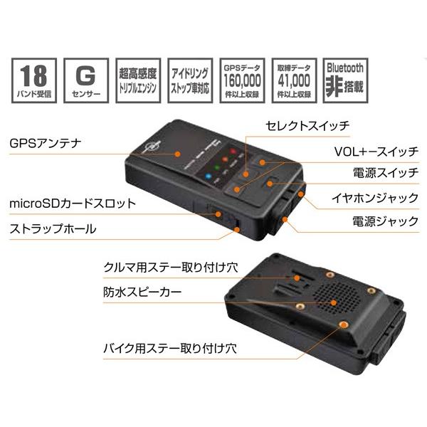 デイトナ コムテック バイク レーダー探知機 Moto Gps Radar Easy ポータブルレーダー 二輪用品店 Motostyle 通販 Paypayモール