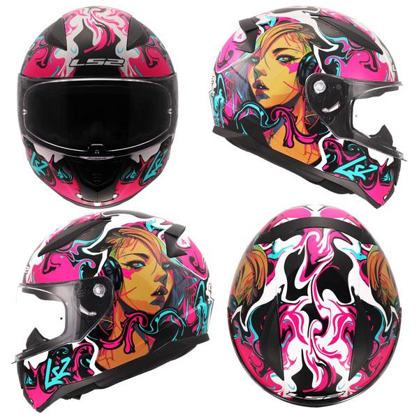 LS2 RAPIDⅡ ヘルメットSサイズ　ピンロックシート付き　レディース LS2 HELMETS LS2 RAPIDII (ラピッド2） フルフェイスヘルメット JAPAN