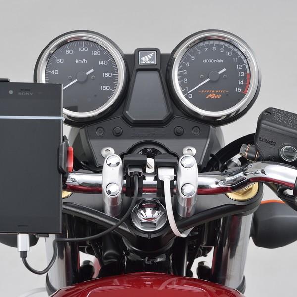 デイトナ 99503 4.8A バイク専用電源 メインキー連動 USB2ポート(USB2口 合計5V4.8A)｜motostyle｜03