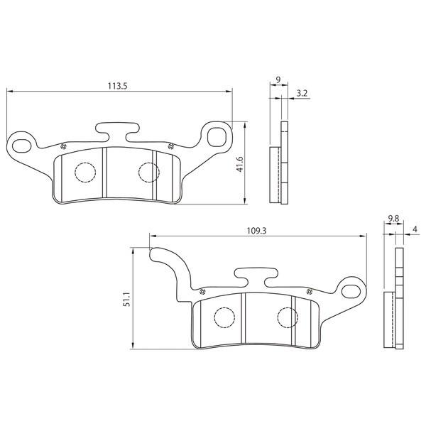DAYTONA（バイク用品） デイトナ 99851 赤パッド アクシストリート(12〜17) : 二輪用品店 MOTOSTYLE - 通販 ...