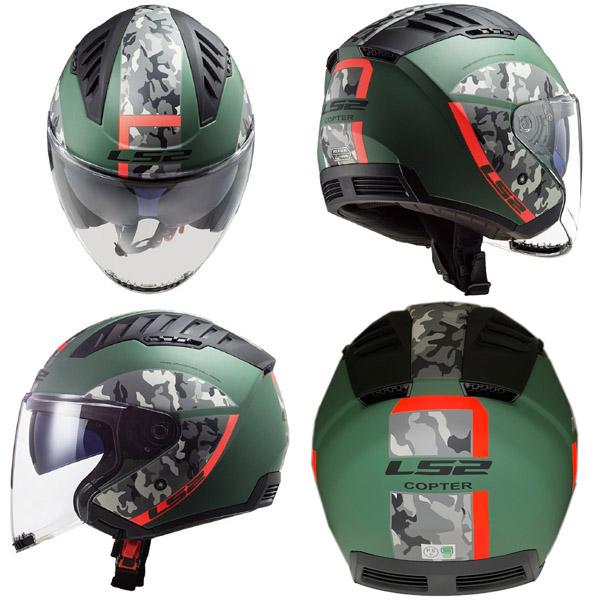 LS2 HELMETS LS2 COPTER ジェットヘルメット クリスピーマット