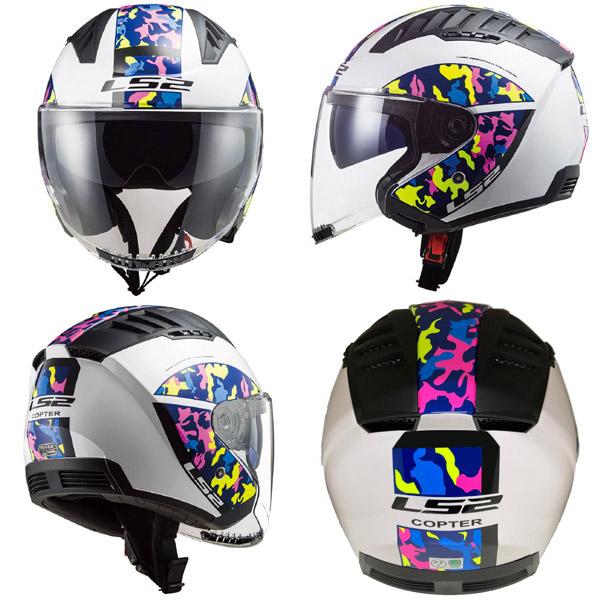 LS2 Copter ジェットヘルメット ホワイト　ポリマー LS2 HELMETS LS2 COPTER ジェットヘルメット クリスピーホワイト