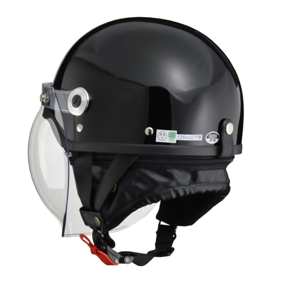 リード工業 LEAD CROSS CR-760 バブルシールド付き ハーフヘルメット
