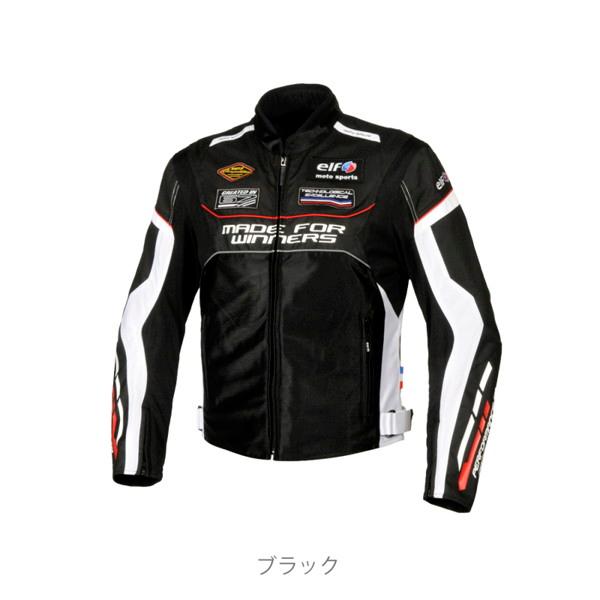 elf ライディングジャケット EJ-S118 ブラック L エルフ（elf） EJ-S118 エヴォルツィオーネ ジャケット Black 春夏