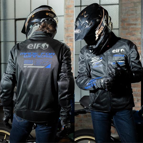 elf（エルフ） EJ-S121 エオリアメッシュジャケット Black&Blue 【2025