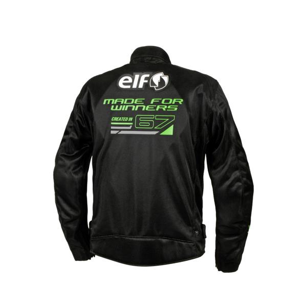 elf（エルフ） EJ-S121 エオリアメッシュジャケット Black&Green 