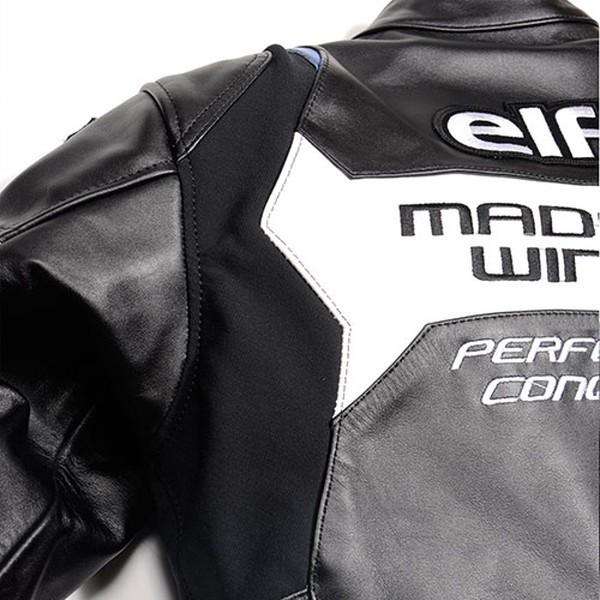 エルフ（elf） ELJ-A01 Sport レザージャケット（ブルー） : 二輪用品