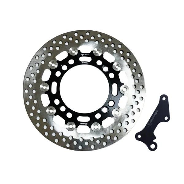 ハンターカブ125 エバテックフロントbrembo キャリパーとサポートセット エヴァテック CT125 フロント260mmディスク用 ブレンボ片押し