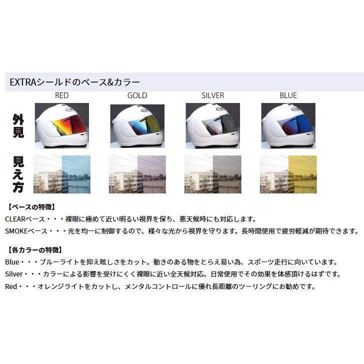 山城 アライ スーパーアドシスZR ミラーシールド EXTRAシールド