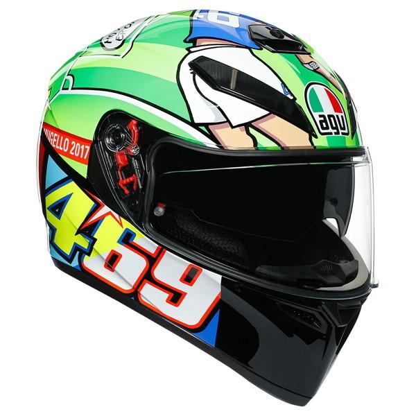 AGV AGV K-3 SV MPLK 009-ROSSI MUGELLO 2017 フルフェイスヘルメット