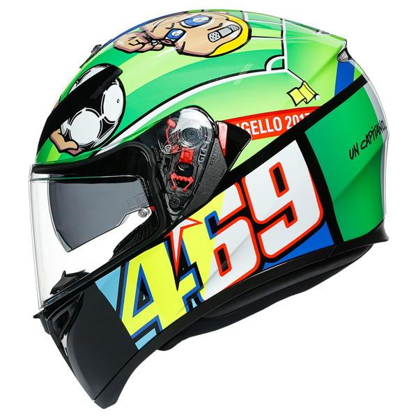 AGV AGV K-3 SV MPLK 009-ROSSI MUGELLO 2017 フルフェイスヘルメット