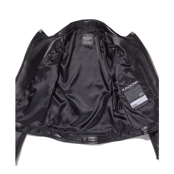 KADOYA K'S LEATHER ブラックレザージャケット L カドヤ カドヤ(KADOYA) K'S LEATHER (ケーズレザー) バイク用