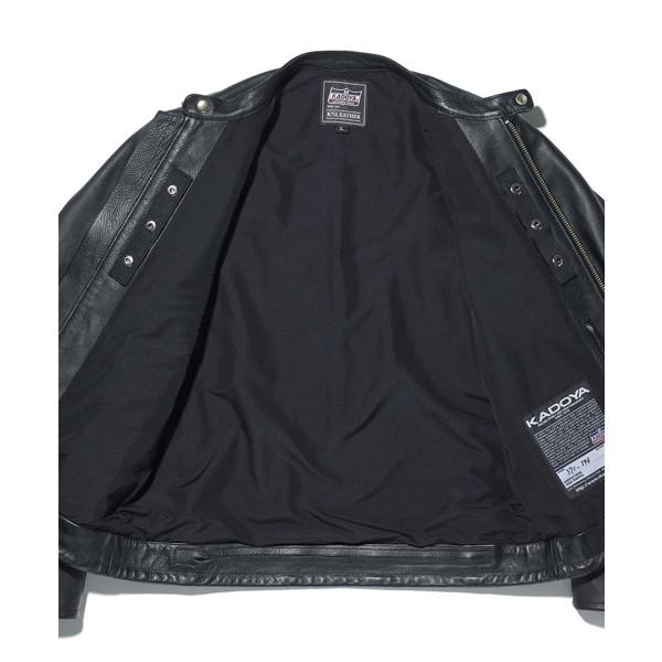 KADOYA K'S LEATHER ブラックレザージャケット LLサイズ 革ジャン ダブル レザージャケット｜カドヤ公式オンライン