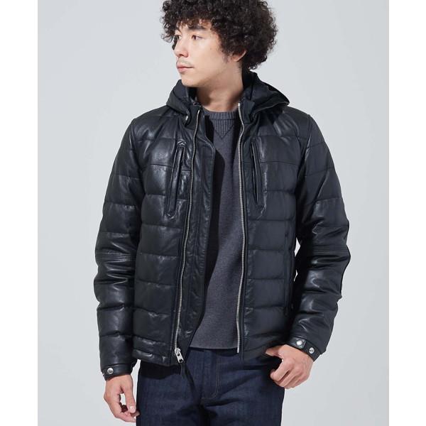 カドヤ（KADOYA） バイク用 ジャケットDH LEATHER DOWN ブラック 1653
