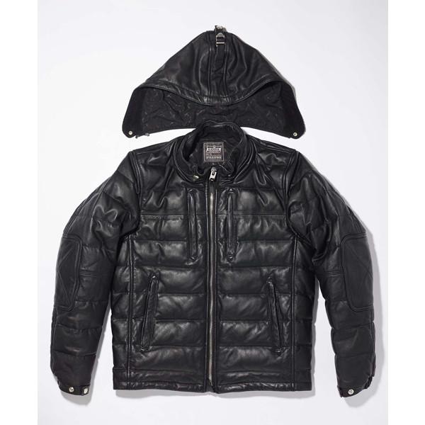 カドヤ カドヤ(KADOYA) バイク用 ジャケットDH LEATHER DOWN ブラック 