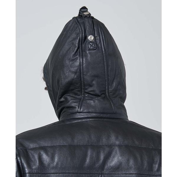 カドヤ カドヤ(KADOYA) バイク用 ジャケットDH LEATHER DOWN ブラック 
