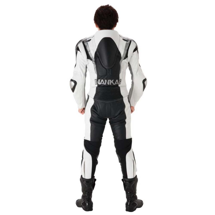 NANKAI LLサイズ革ツナギ/レーシングスーツ/南海部品/ホワイト/ブラック NR-R03 ADVANCE レーシングスーツ 南海部品南海部品カタログサイト・