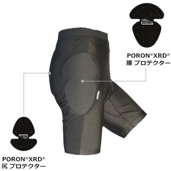 新品タグ付 PA-443 PORON (R) [ポロン] プロテクトハーフパンツ 【公式