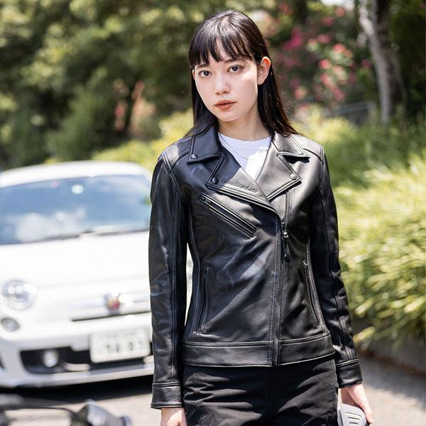 J-AMBLE ROL-16 ROSSO ダブルライダースレザージャケット 