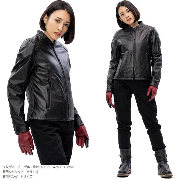 J-AMBLE (J-アンブル) ROL17 シングルレザージャケット ブラック