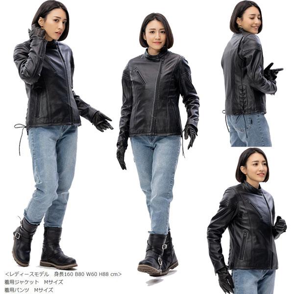 J-AMBLE (J-アンブル) ROL18 セミダブルレザージャケット ブラック