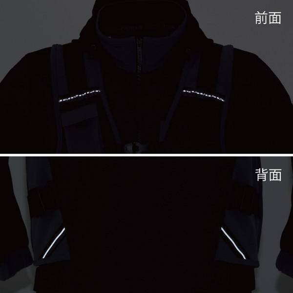 TAICHI RSタイチ RSJ347 オーバーラップ メッシュパーカ BLACK/KHAKI