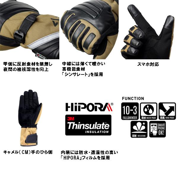 NANKAI（ナンカイ） SDG-3358 フレックスウォーマーグローブ キャメル