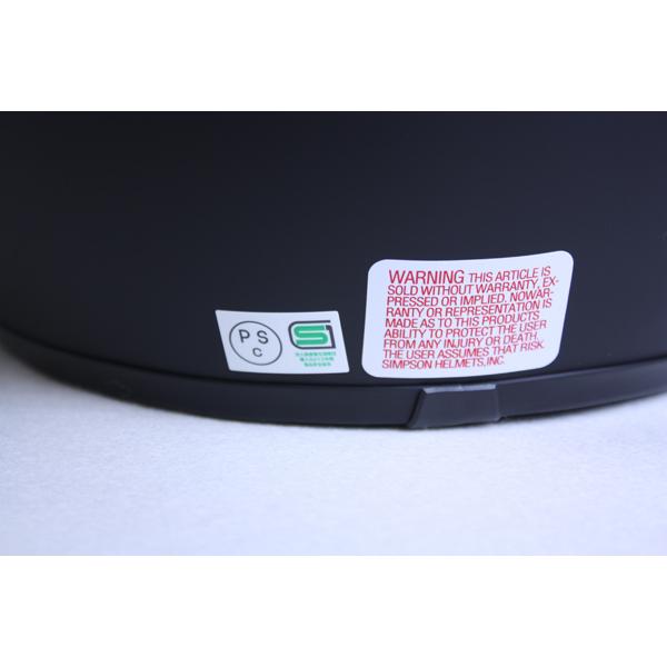 シンプソン M10 （マットブラック） バイク用フルフェイスヘルメット SIMPSON