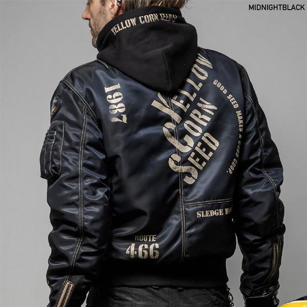 YELLOW CORN レザージャケット ブラック レア物 中古・古着通販】YELLO CORN (イエローコーン) レザージャケット