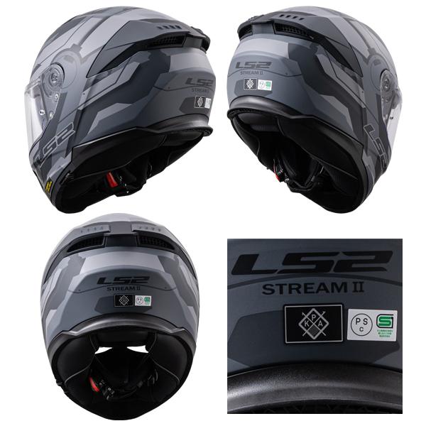 LS2 HELMETS LS2 STREAMII 多機能フルフェイスヘルメット JAPAN FIT
