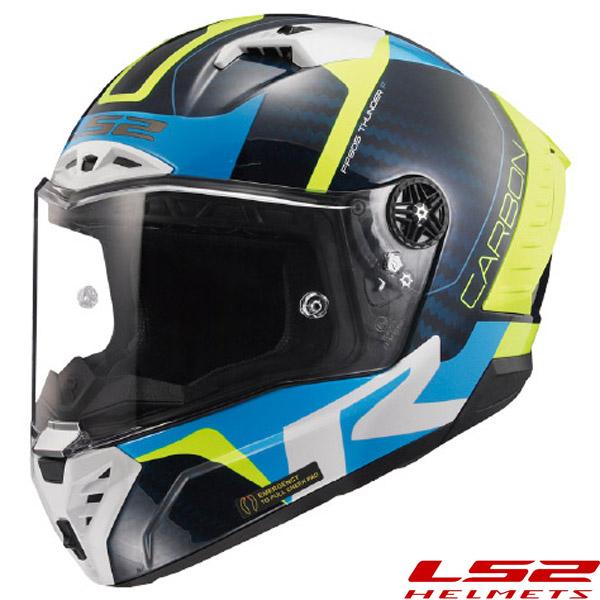 LS2 HELMETS LS2 THUNDER C GP フルフェイスヘルメット ブルーカーボン