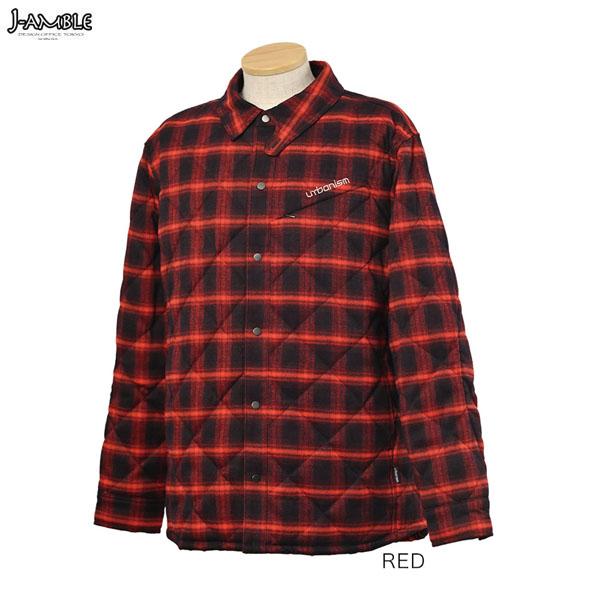 J-AMBLE UNJ-119 プロテクションキルティングシャツジャケット urbanism RED : 二輪用品店 MOTOSTYLE ...