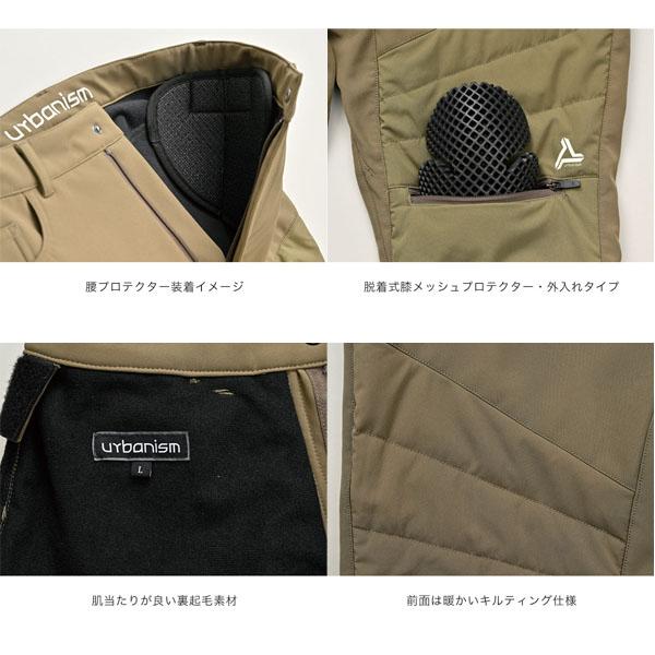 J-AMBLE UNP-134 ストレッチキルティングパンツ urbanism BLACK : 二輪