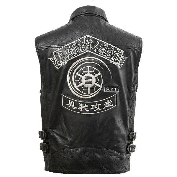 J-AMBLE WBJN-90 ミッドナイトライドレザーベスト 弐黒堂 BLACK : 二輪