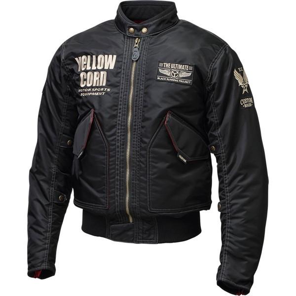 イエローコーン YB-1302 ウインタージャケット ブラック バイク用