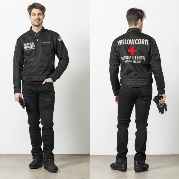 YELLOW CORN（イエローコーン） YB-5101 メッシュジャケット ブラック