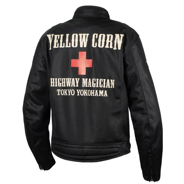 YELLOW CORN（イエローコーン） YB-5121 ライトメッシュジャケット ブラック-アイボリーの画像