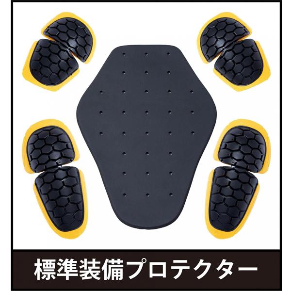 YELLOW CORN（イエローコーン） YB-5121 ライトメッシュジャケット ブラック-アイボリーの画像