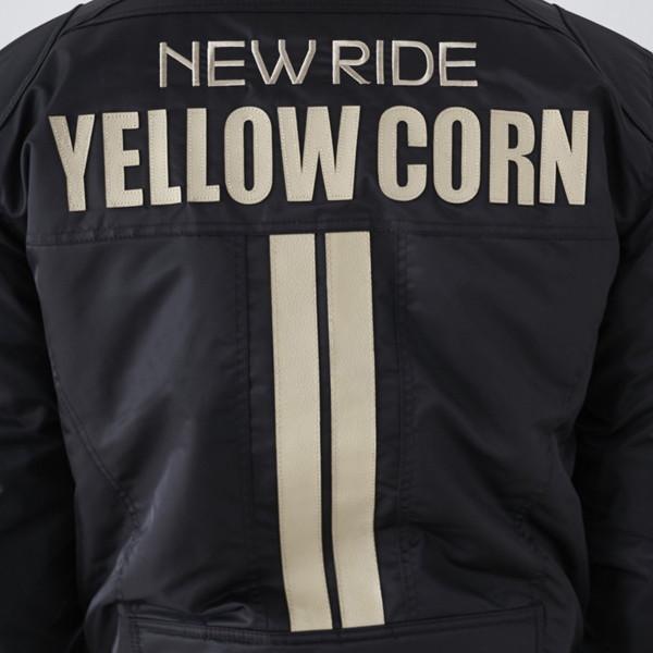 特価 YELLOW CORN ライディングジャケット YB-2306 防寒防風 YeLLOW CORN（イエローコーン） YB-2306 ウインタージャケット BK/IV