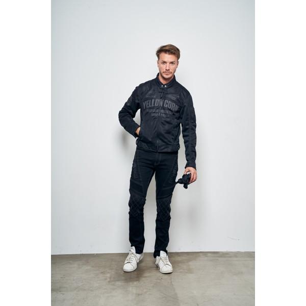 YB-3110 ブラック/アイボリー Mサイズ メッシュジャケット