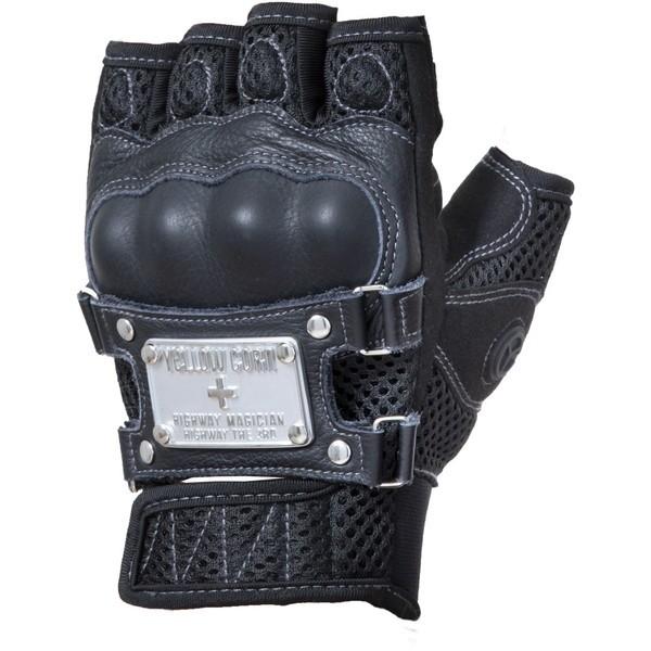 イエローコーン YG-305S ハーフフィンガーグローブ ハーフフィンガーグローブ グレー Mサイズ YG-305S イエローコーン