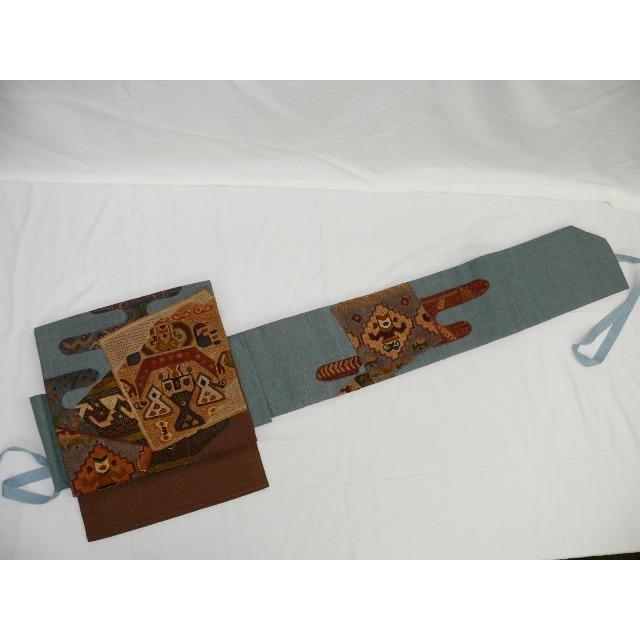 名古屋帯 絽 夏帯 ワンタッチ 作り帯 マジックテープ お太鼓 付け帯