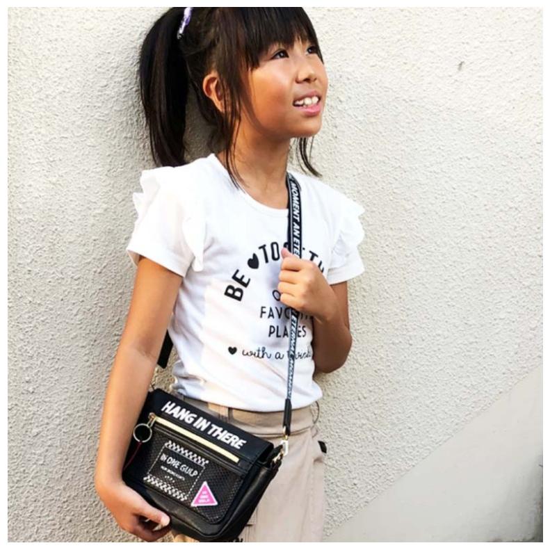 ショルダーバッグ ロゴメッシュショルダー バッグ キッズ 小学生 テープロゴ 韓国 ファッション | ブランド登録なし | 10