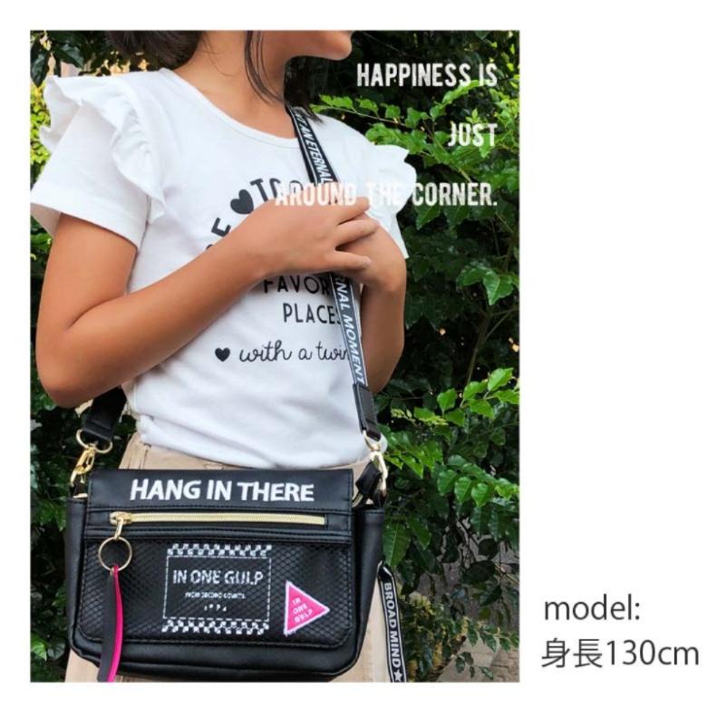 ショルダーバッグ ロゴメッシュショルダー バッグ キッズ 小学生 テープロゴ 韓国 ファッション | ブランド登録なし | 09